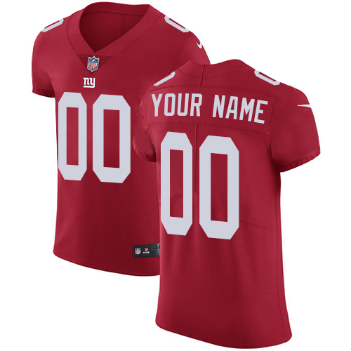 Men's New York Giants Red Alternate Vapor Untouchable Custom Elite NFL Stitched Jersey